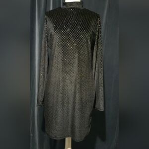 Hera Collection Black and Gold Long Sleeve Dress